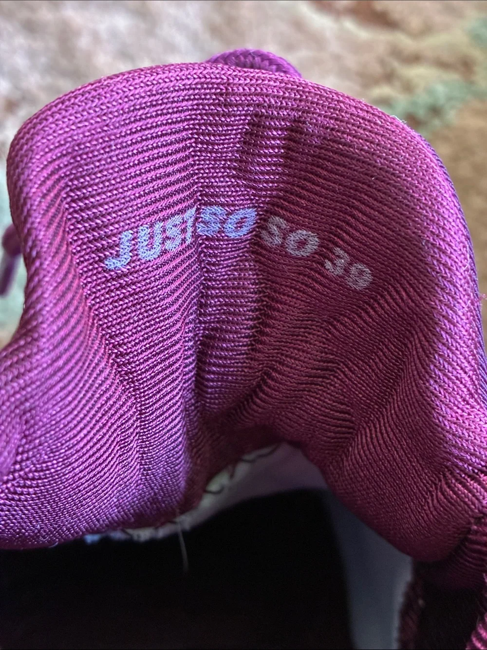 Women's Purple Knit Sneakers with Neon Lime Accents